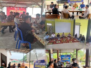 Jajaran Polsek Polres Kuansing Laksanakan Jumat Curhat Bersama Masyarakat