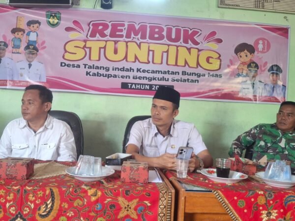 Pemdes Talang Indah Gelar Rembuk Stunting, Perkuat Sinergitas Cegah Kekerdilan di Desa
